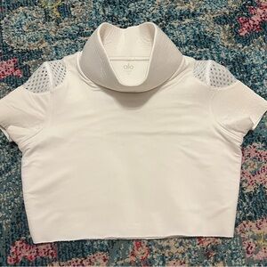 ALO Yoga White In-Shape Short Sleeve Top